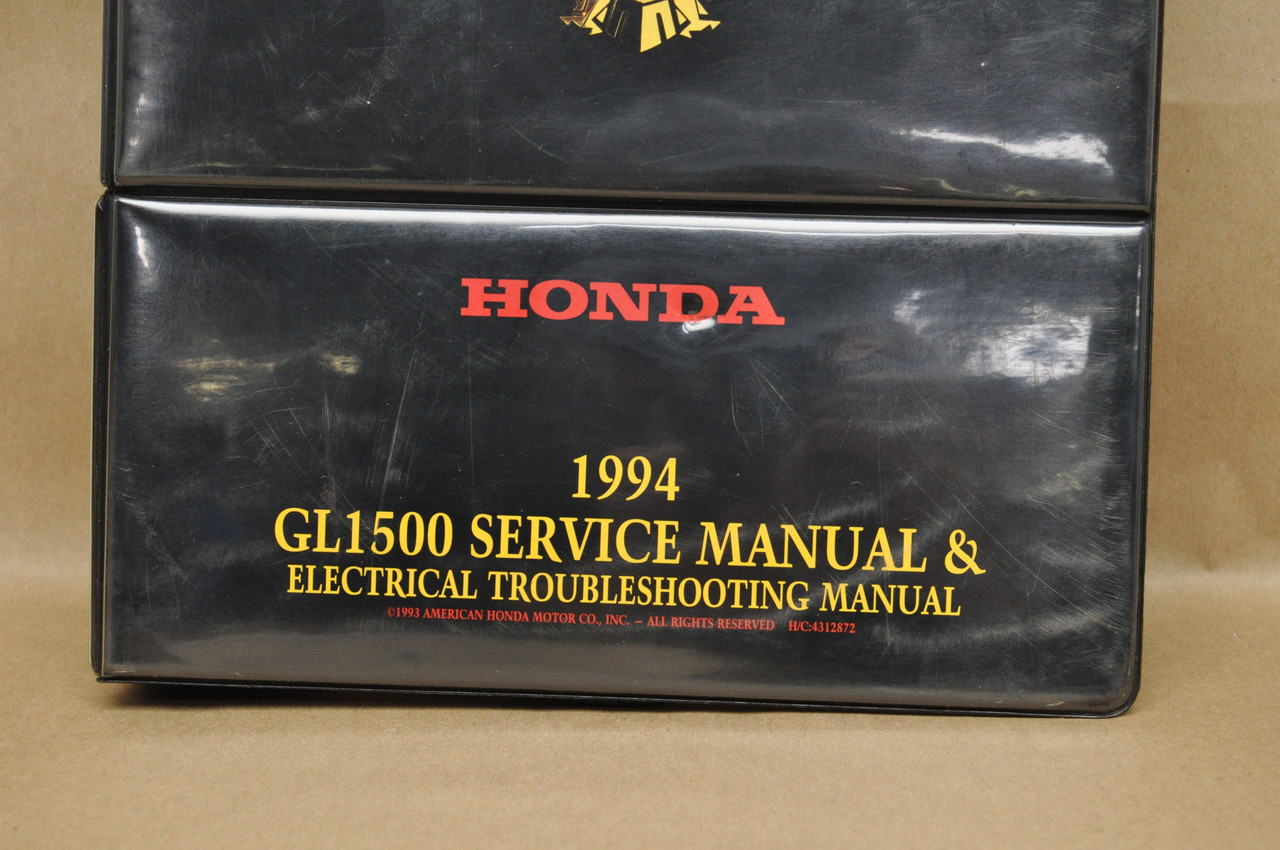 Vintage 1994 GL1500 Gold Wing Motorcycle Service Manual Electrical Troubleshoot