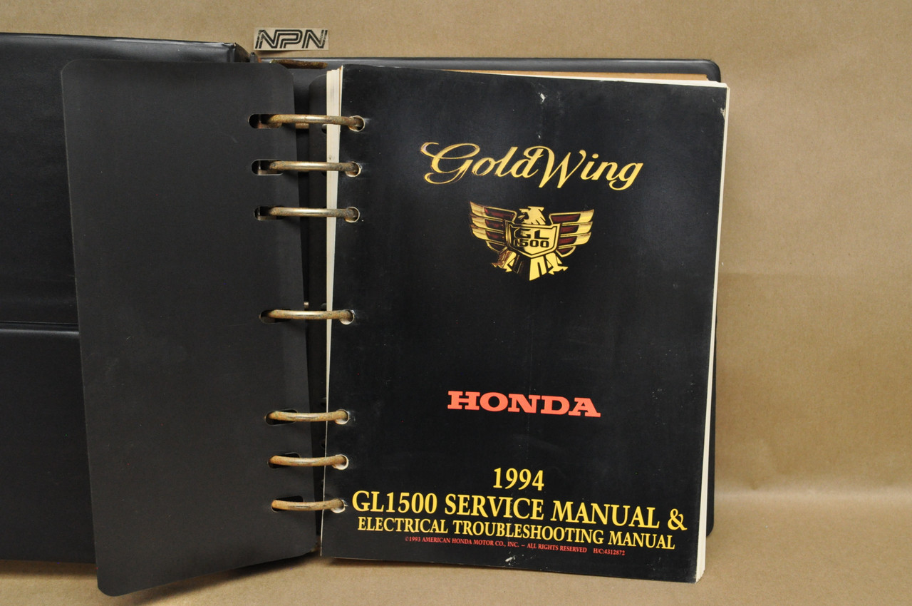 Vintage 1994 GL1500 Gold Wing Motorcycle Service Manual Electrical Troubleshoot
