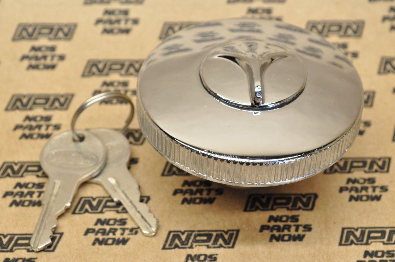 NOS Honda C70 C71 C110 C200 CB125 Superior Locking Gas Filler Cap w/ Keys 9071