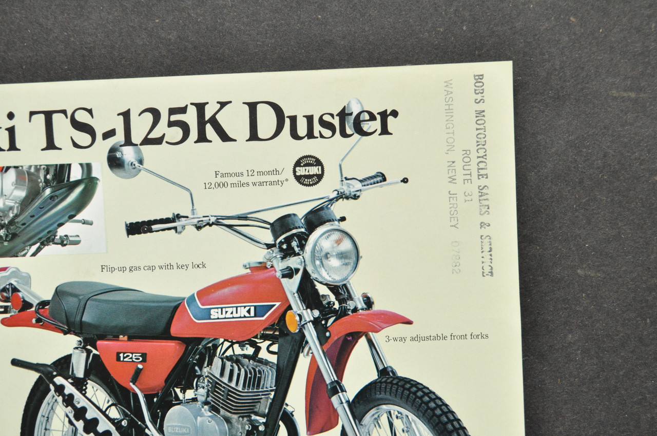 Vintage NOS 1973 Suzuki GT550 K Indy GT750 K LeMans Brochure OEM Dealer Specs