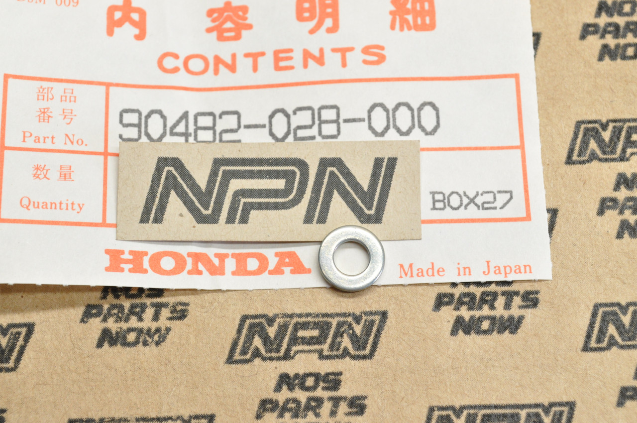 NOS Honda ATC200 CB200 CL90 CT90 S90 SL90 ST90 XL100 XR200 Washer 90482-028-000