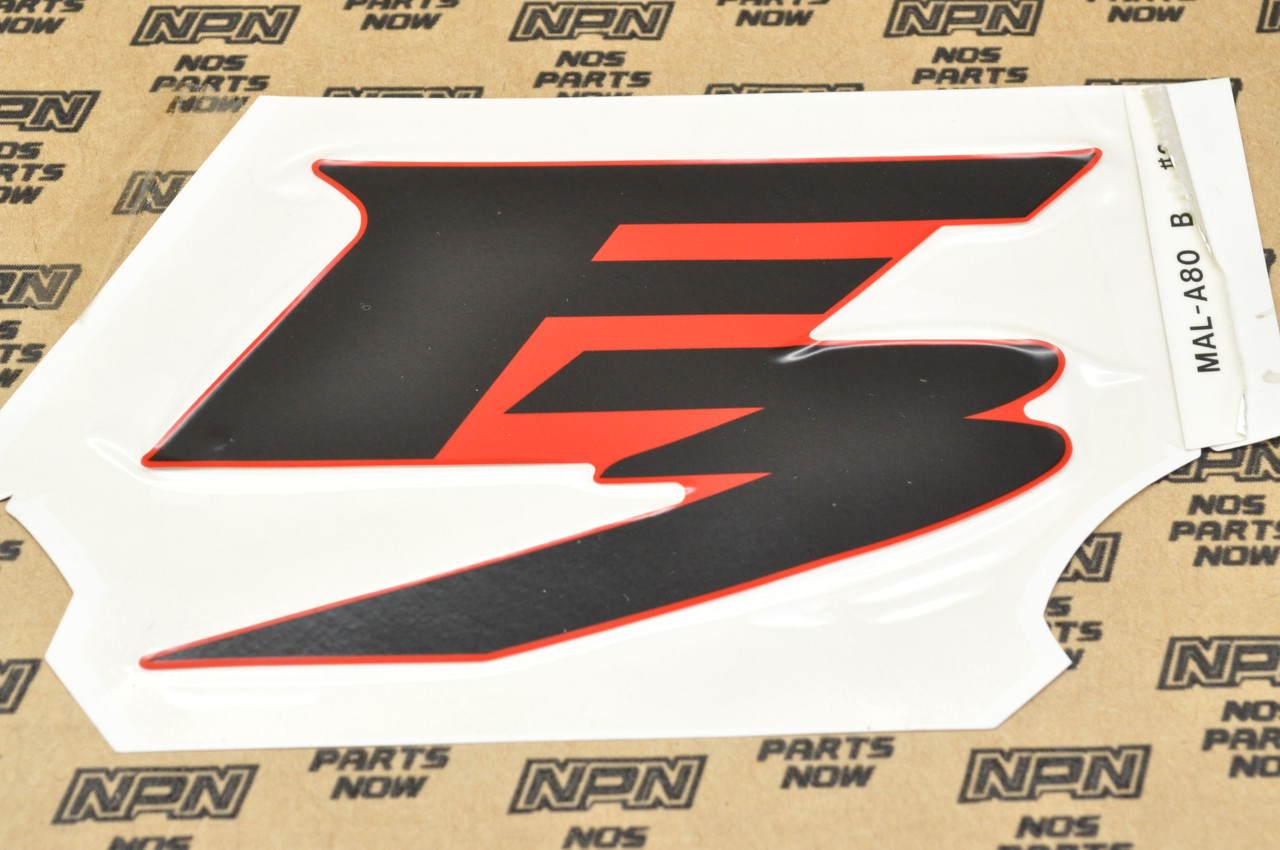 NOS Honda 1997-98 CBR600 F3 Cowl Panel Logo Emblem Decal Sticker 64232-MAL-A80ZA