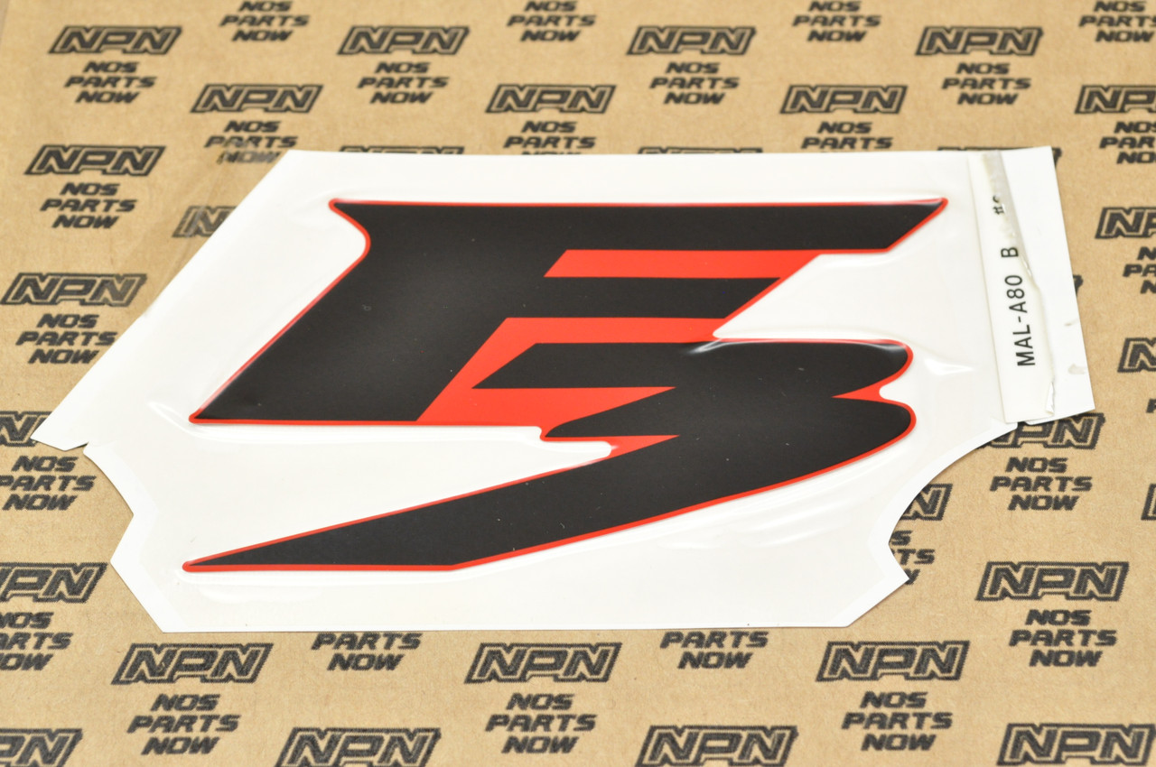 NOS Honda 1997-98 CBR600 F3 Cowl Panel Logo Emblem Decal Sticker 64232-MAL-A80ZA