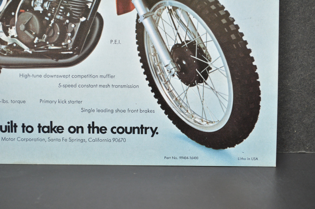 Vintage NOS 1971 Suzuki TM400 R Cyclone TS250 R Savage Brochure OEM Dealer Specs