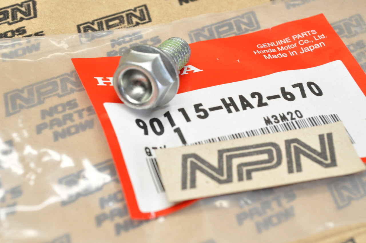 NOS Honda ATC200 X ATC250 R TRX250 R TRX400 EX Flange Bolt 8x16 90115-HA2-670