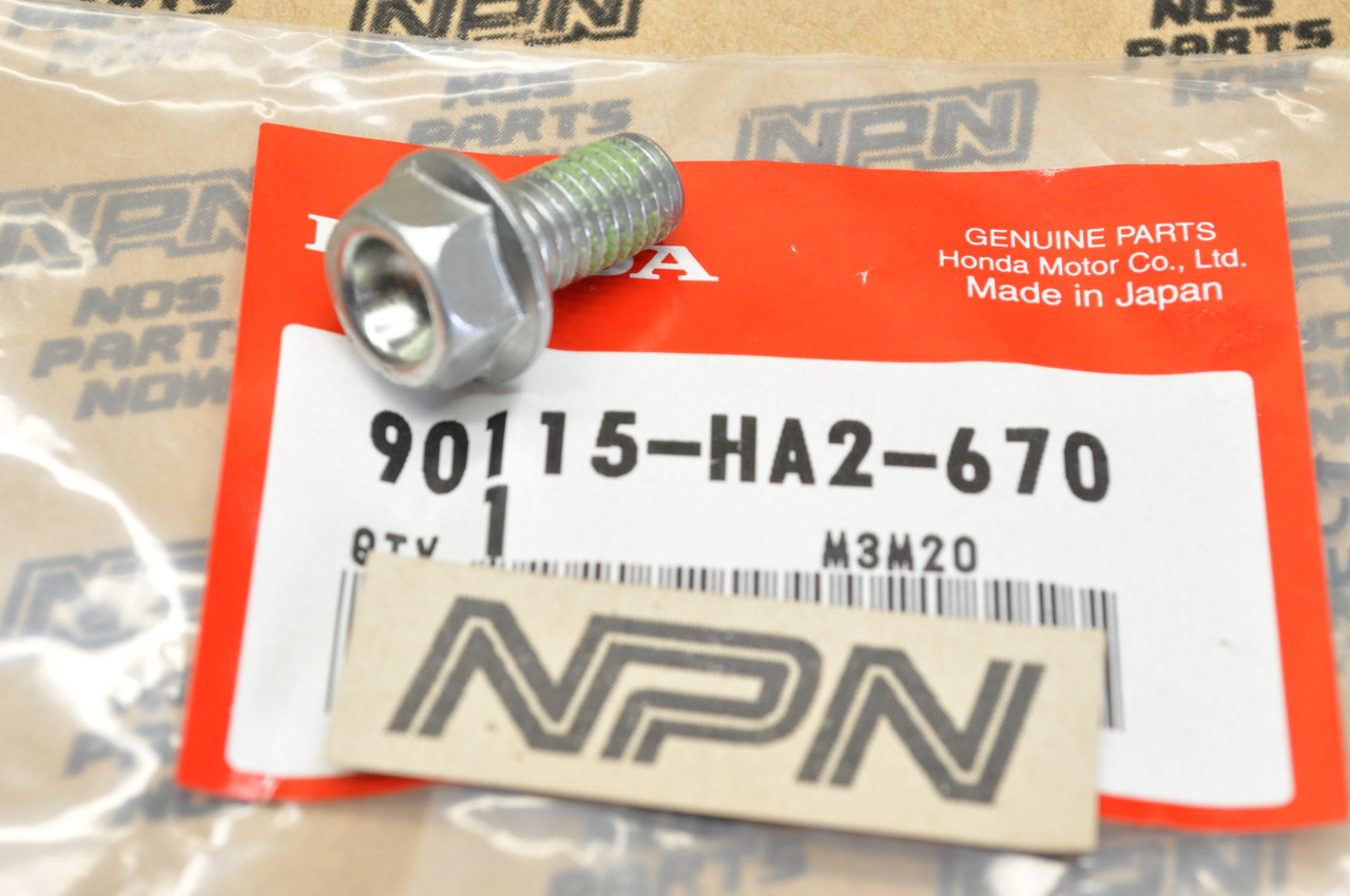 NOS Honda ATC200 X ATC250 R TRX250 R TRX400 EX Flange Bolt 8x16 90115-HA2-670