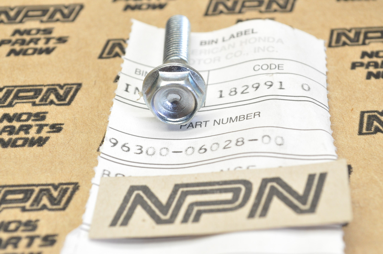 NOS Honda TLR200 TRX200 TRX250 XR100 XR250 XR400 XR600 XR80 Bolt 96300-06028-00