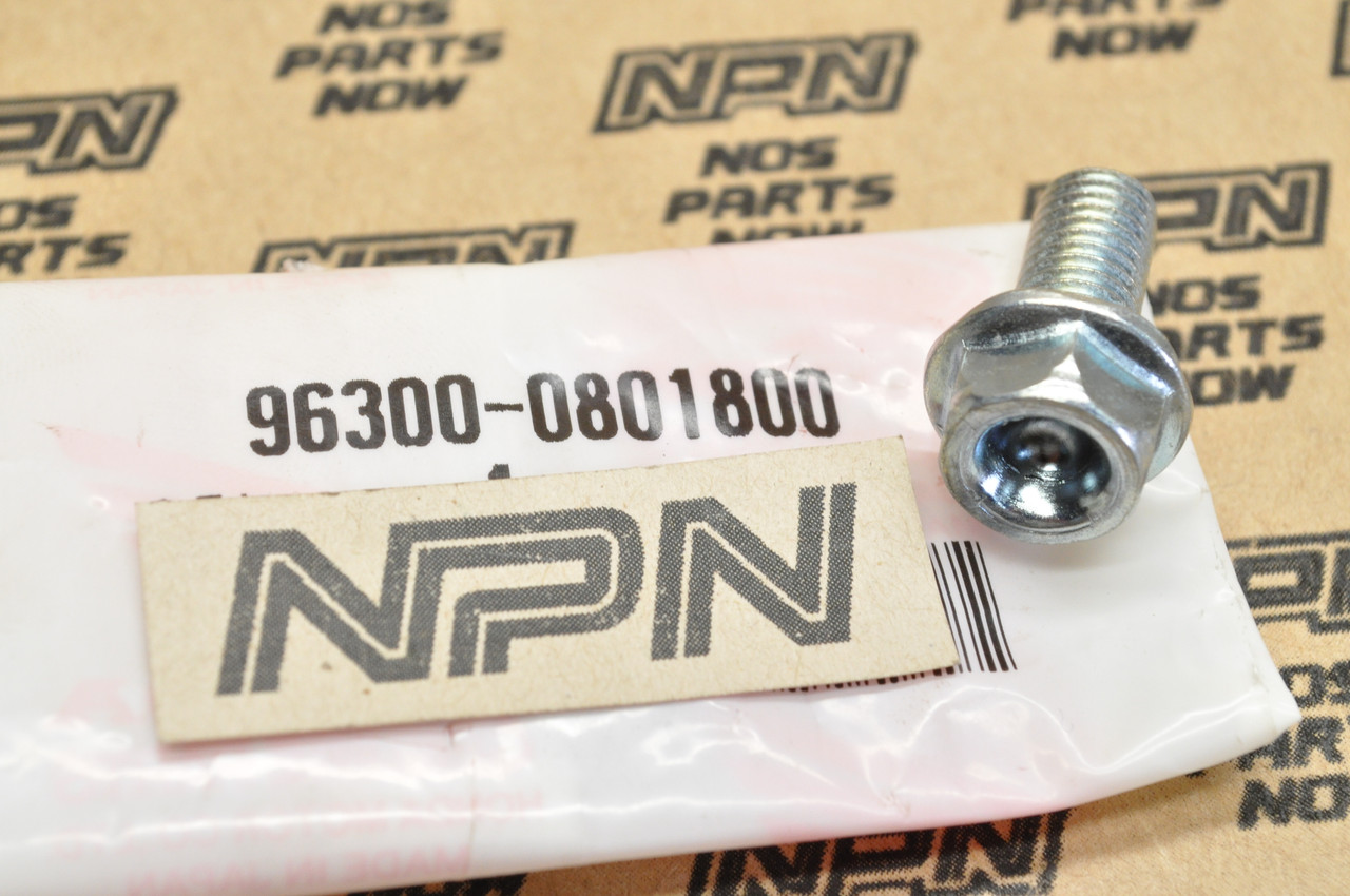 NOS Honda ATC200 CBR900 CR125 CR250 NX250 XR250 XR600 Flange Bolt 96300-08018-00