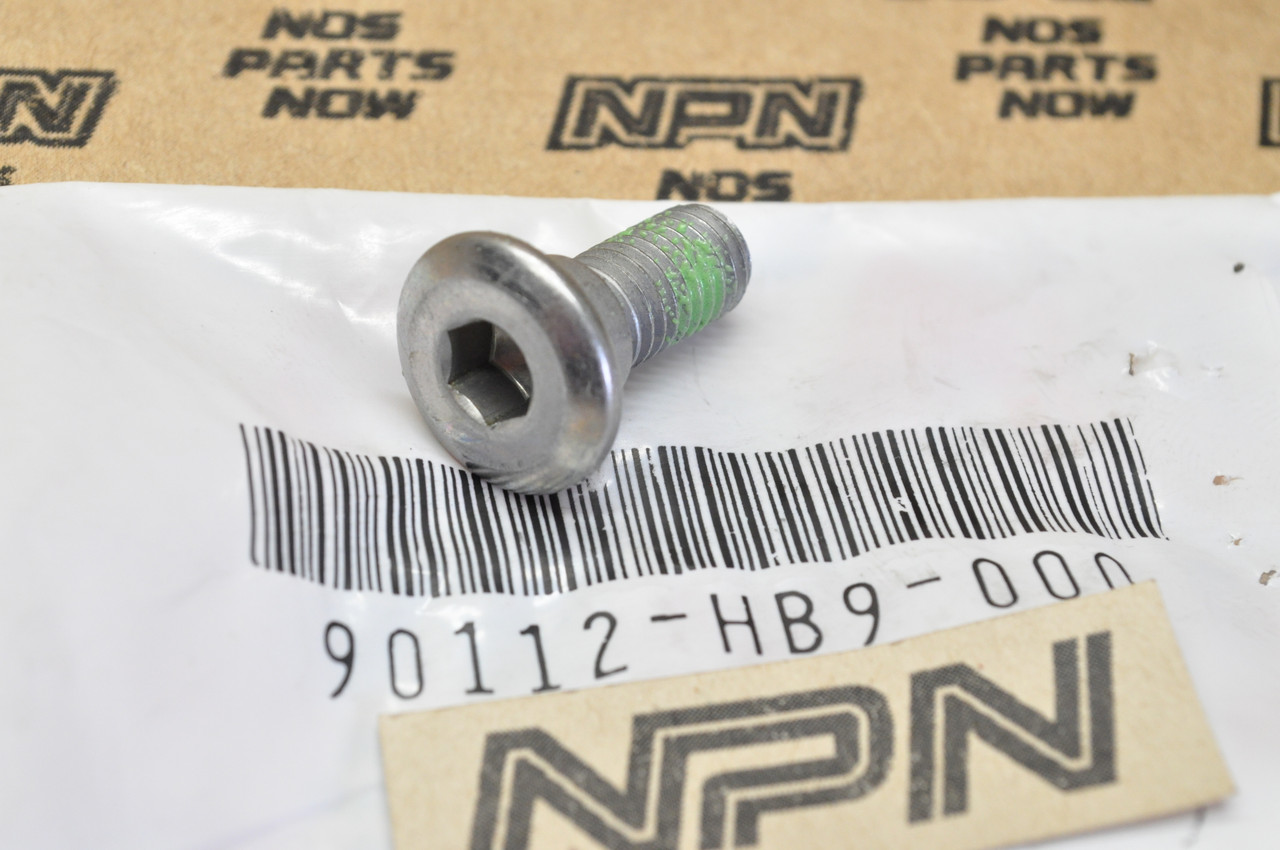 NOS Honda 1985-86 ATC250 R 1986-89 TRX250 R Rear Wheel Disk Bolt 90112-HB9-000