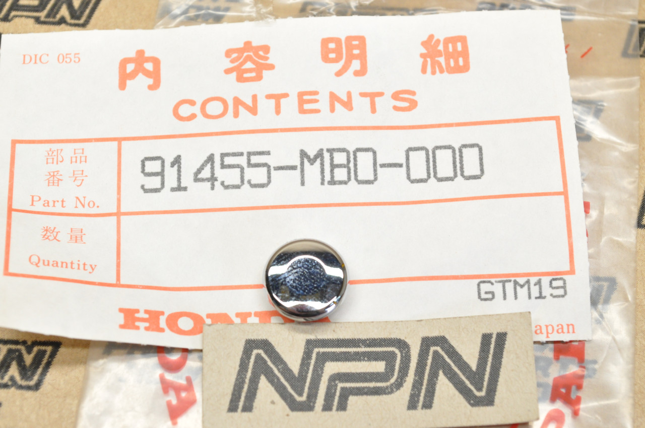 NOS Honda CB550 CMX450 GL1100 GL1200 VF1100 VF750 VT500 Bolt Cap 91455-MB0-000