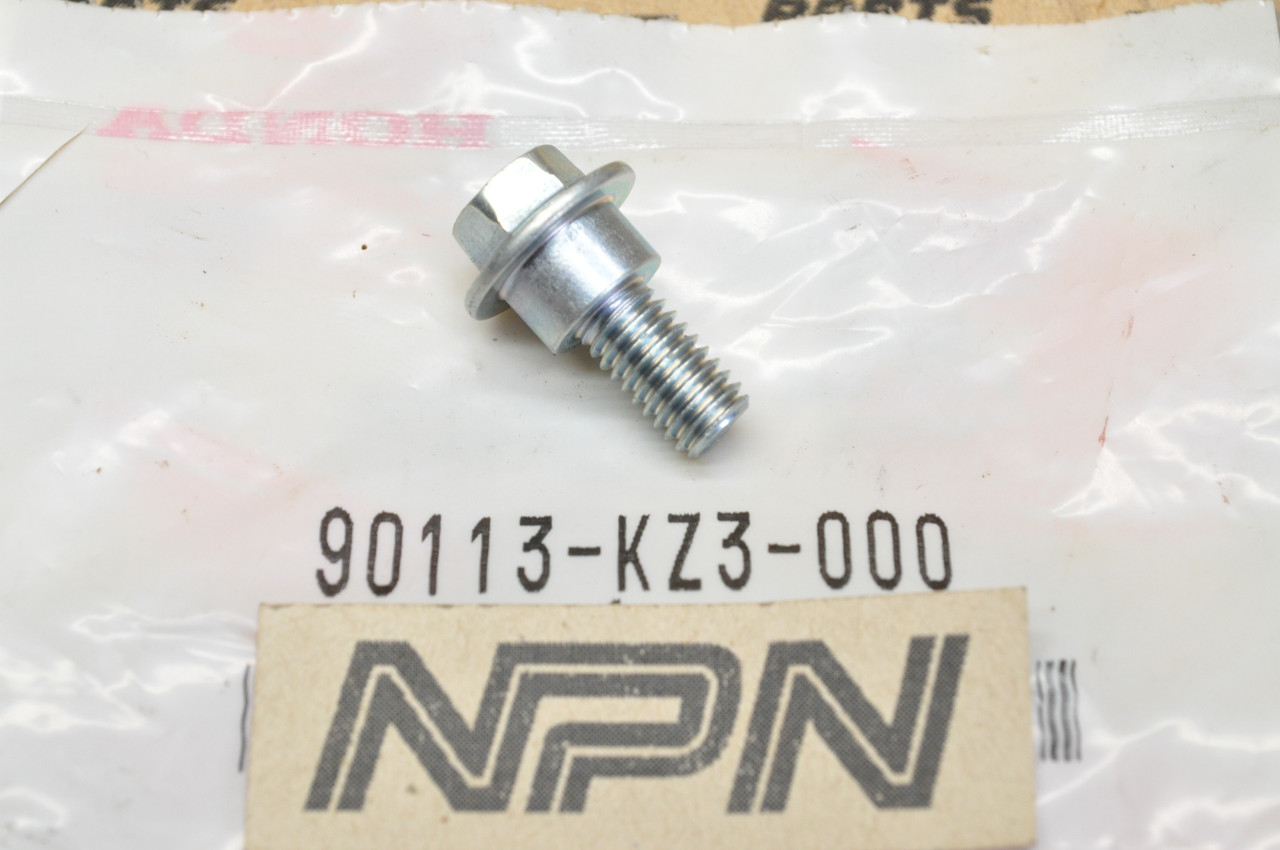 NOS Honda CR125 CR250 CR500 CR80 TRX300 XR250 XR400 Flange Bolt 90113-KZ3-000