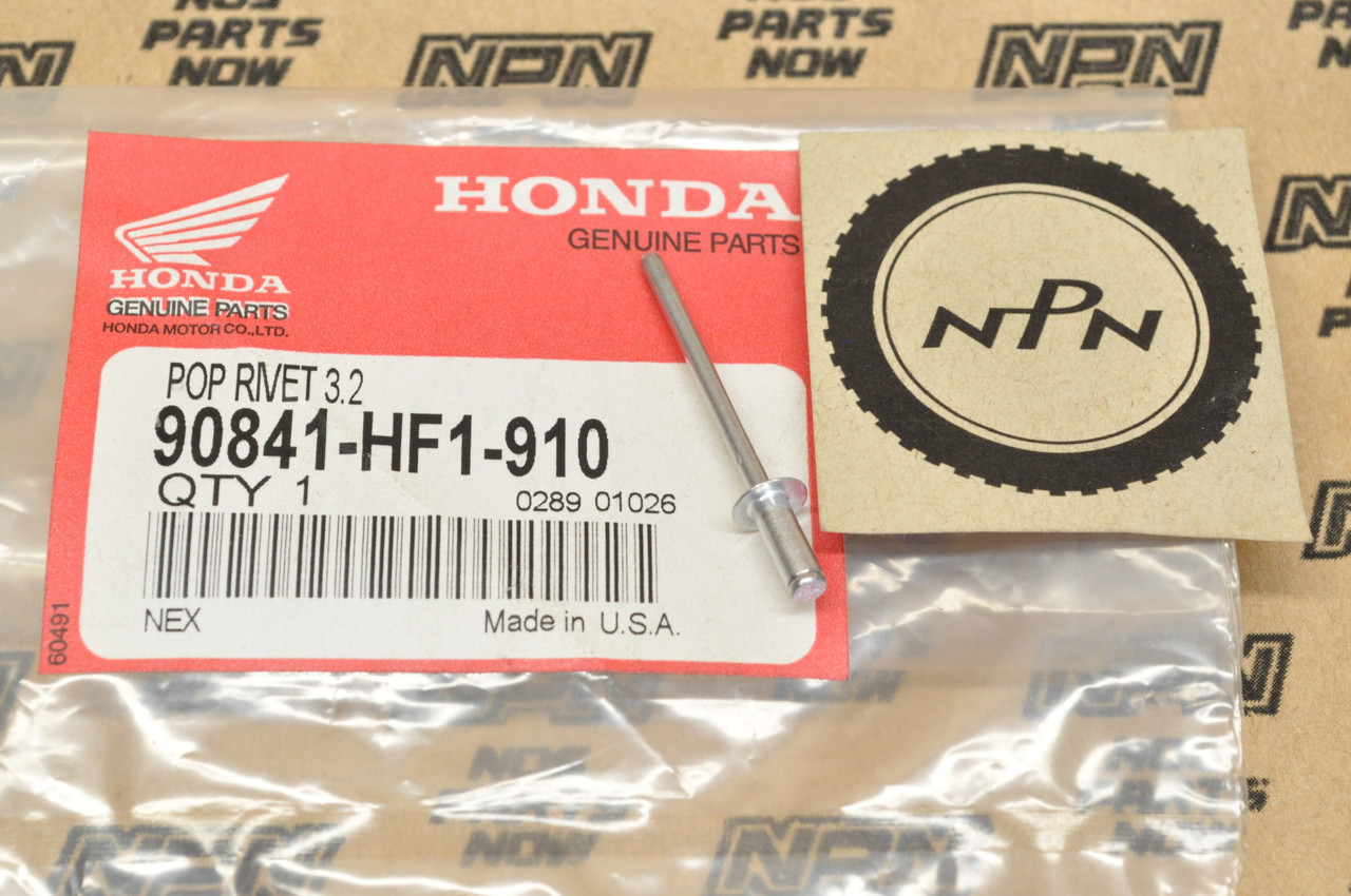NOS Honda TRX200 TRX250 TRX300 TRX350 TRX400 TRX450 Pop Rivet 90841-HF1-910