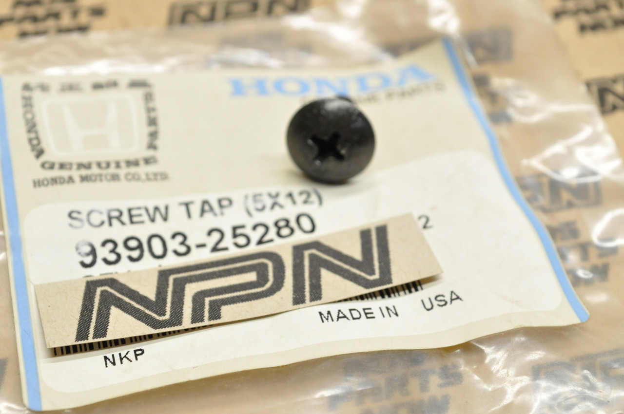 NOS Honda CB750 CBR600 CH250 CH80 GL1200 GL1500 GL1800 Tap Screw 93903-25280