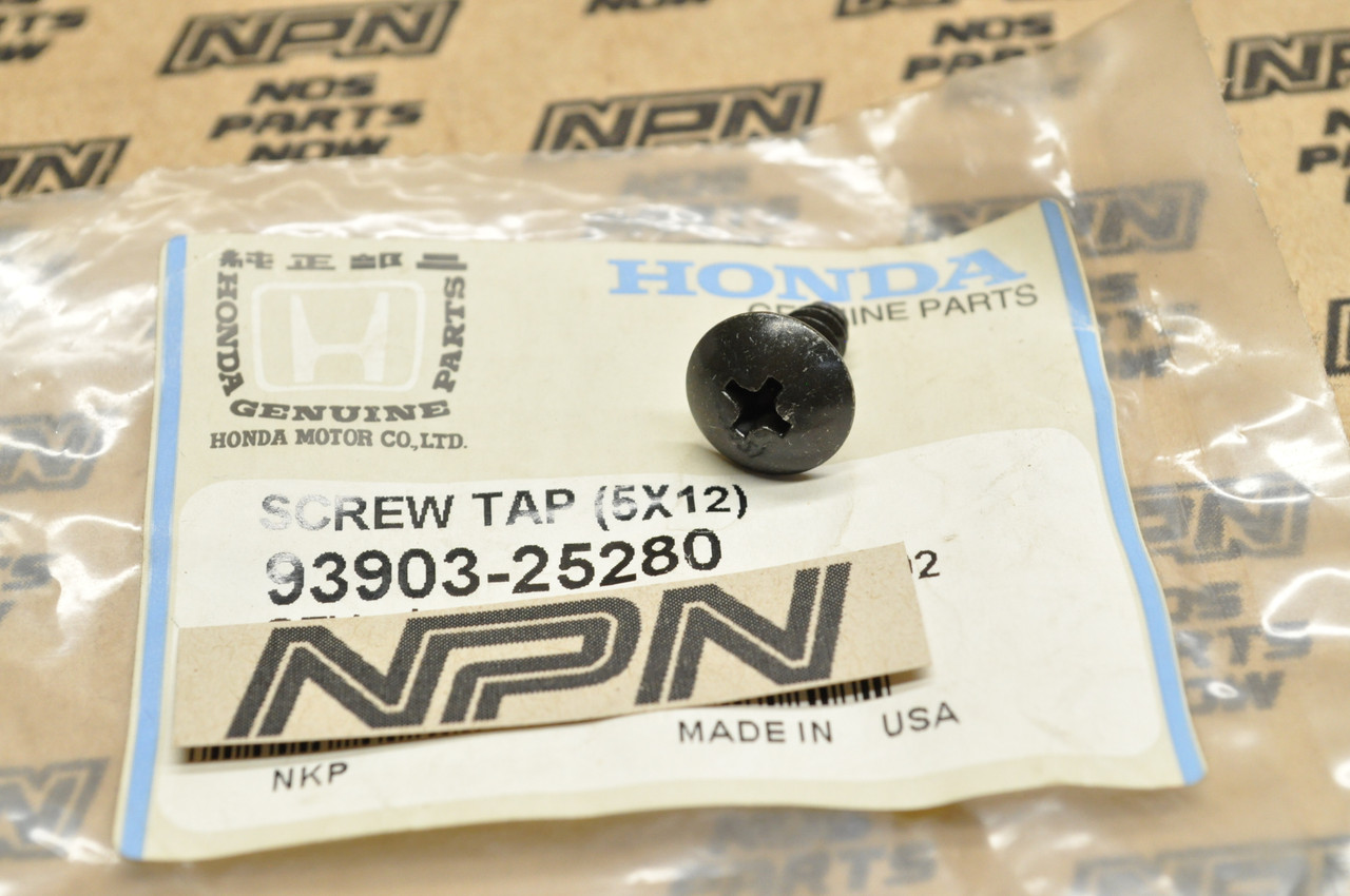 NOS Honda CB750 CBR600 CH250 CH80 GL1200 GL1500 GL1800 Tap Screw 93903-25280