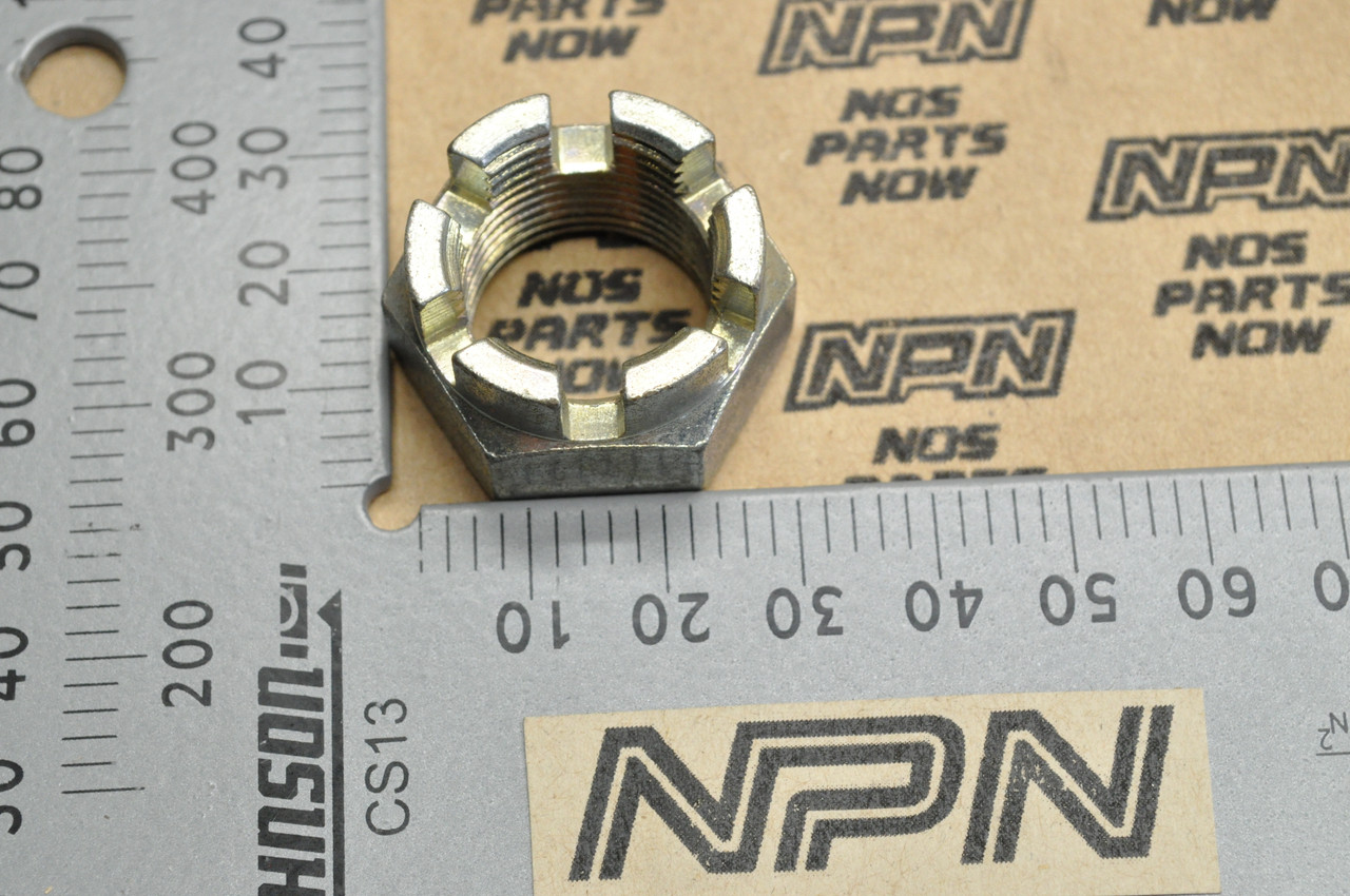 NOS Honda 1985 ATC250 R Castle Rear Wheel Axle Nut 20mm 90306-HA2-000