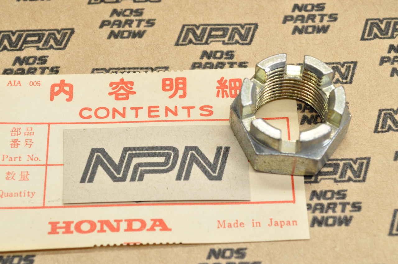 NOS Honda 1985 ATC250 R Castle Rear Wheel Axle Nut 20mm 90306-HA2-000