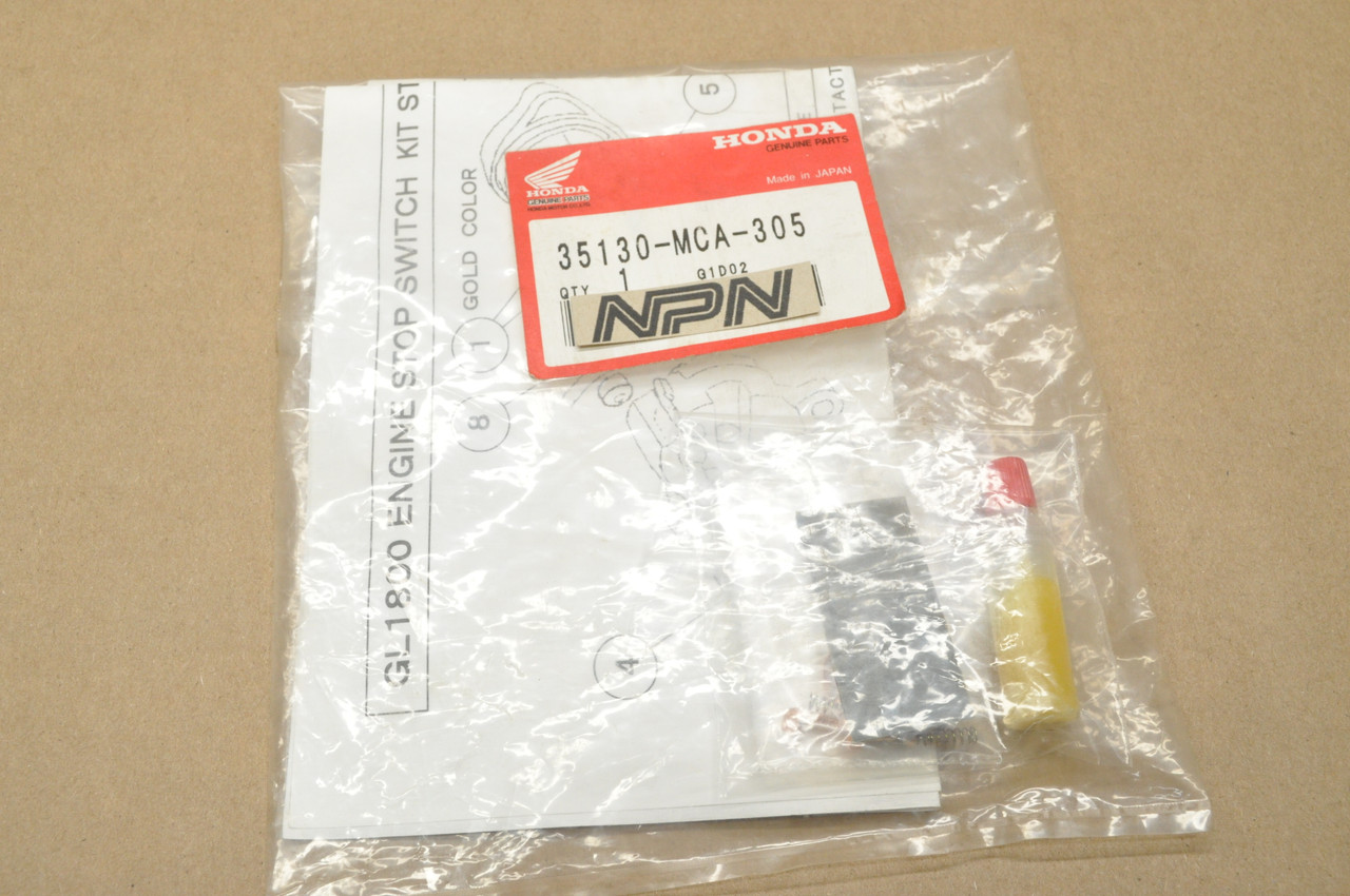 NEW OEM Honda GL1800 Gold Wing Engine Stop Switch Kit 35130-MCA-305