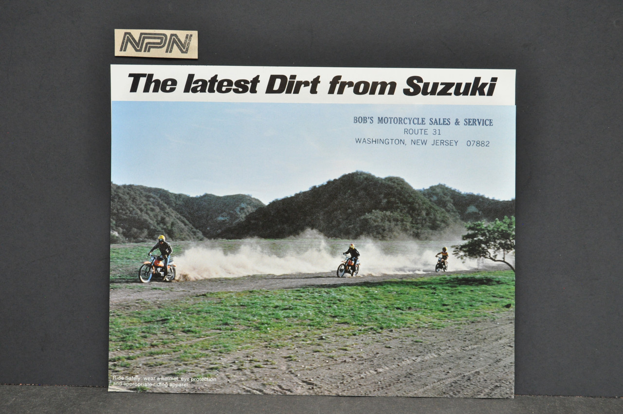 Vintage 1978 Suzuki DS185 DS100 DS80 Motorcycle Brochure Dealer Specs OEM