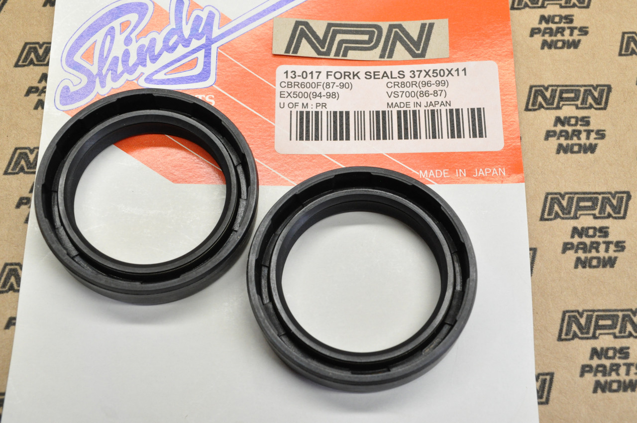 NOS Honda CMX450 FT500 GL650 VF700 VF750 VT500 Shindy Fork Seals 51490-KAZ-003
