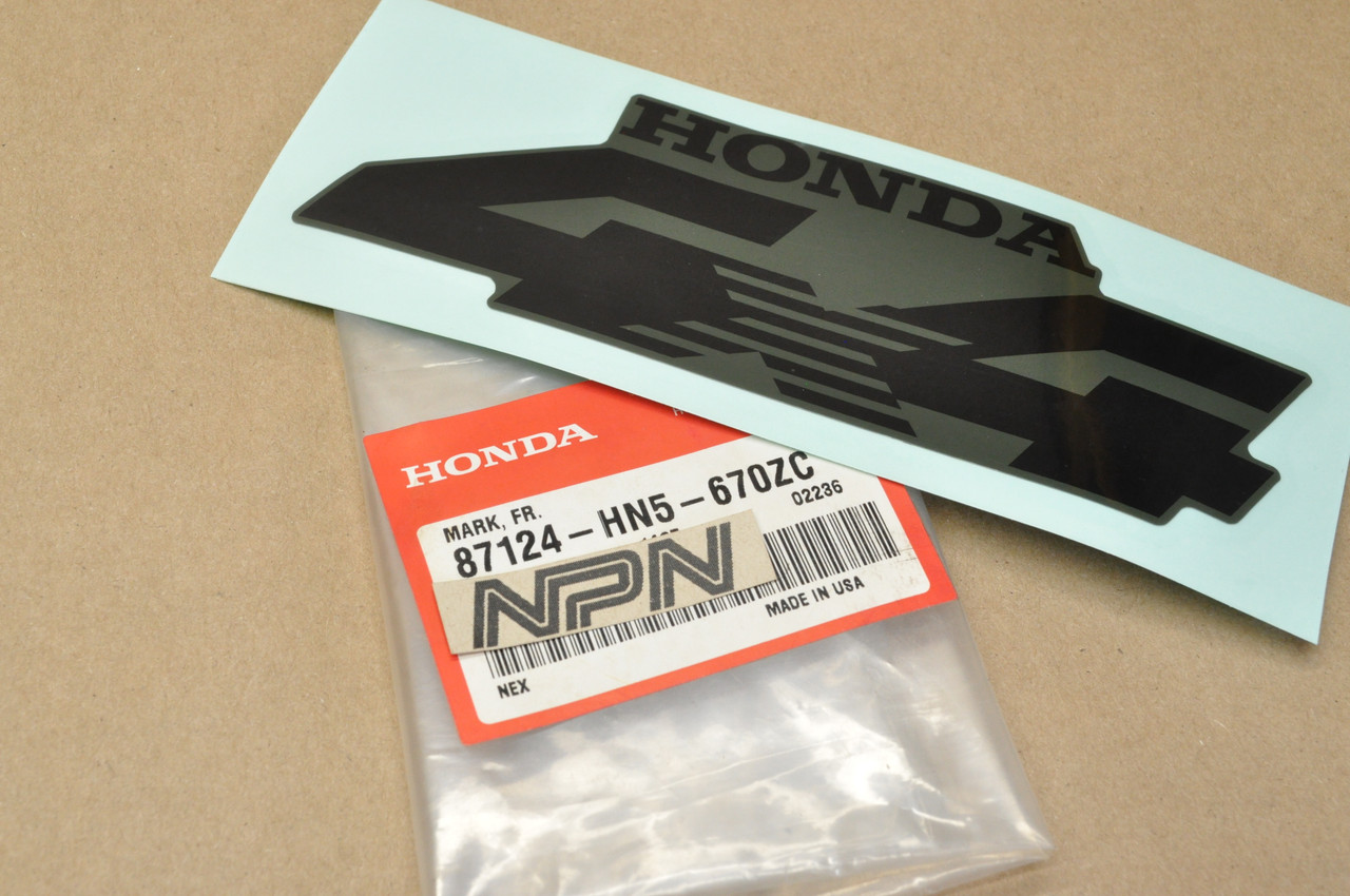 NEW OEM Honda TRX350 FE TRX350FM Fender Emblem Decal Sticker 87124-HN5-670 ZC