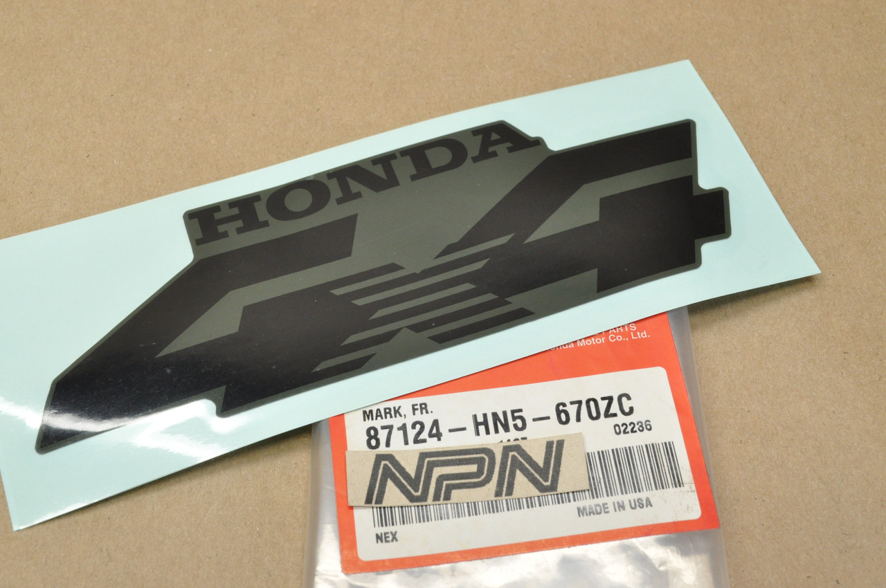 NEW OEM Honda TRX350 FE TRX350FM Fender Emblem Decal Sticker 87124-HN5-670 ZC