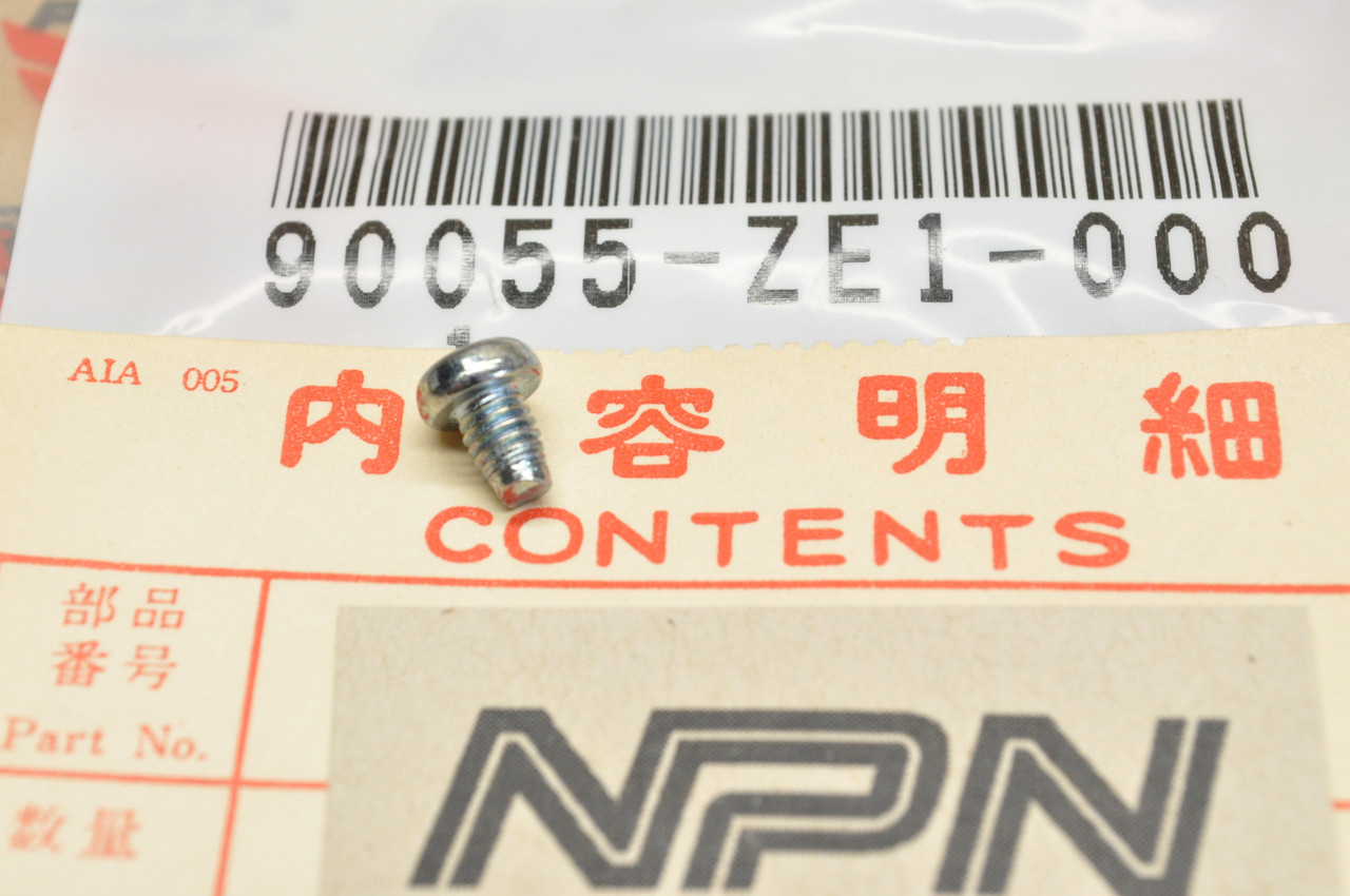NOS Honda EB3000 EU3000 GX340 GX390 HRR216 WB20 WT30 Screw 90055-ZE1-000