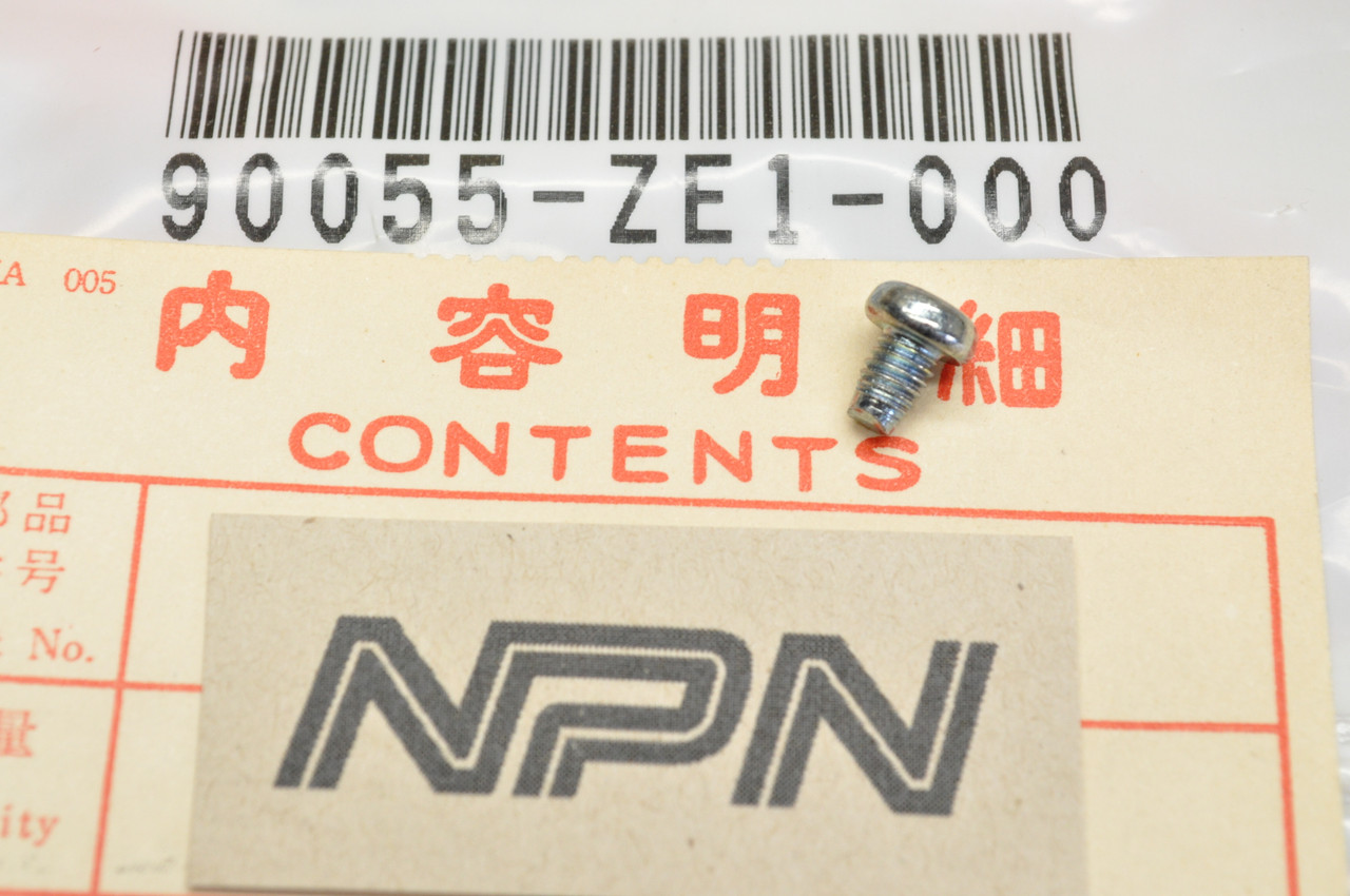 NOS Honda EB3000 EU3000 GX340 GX390 HRR216 WB20 WT30 Screw 90055-ZE1-000
