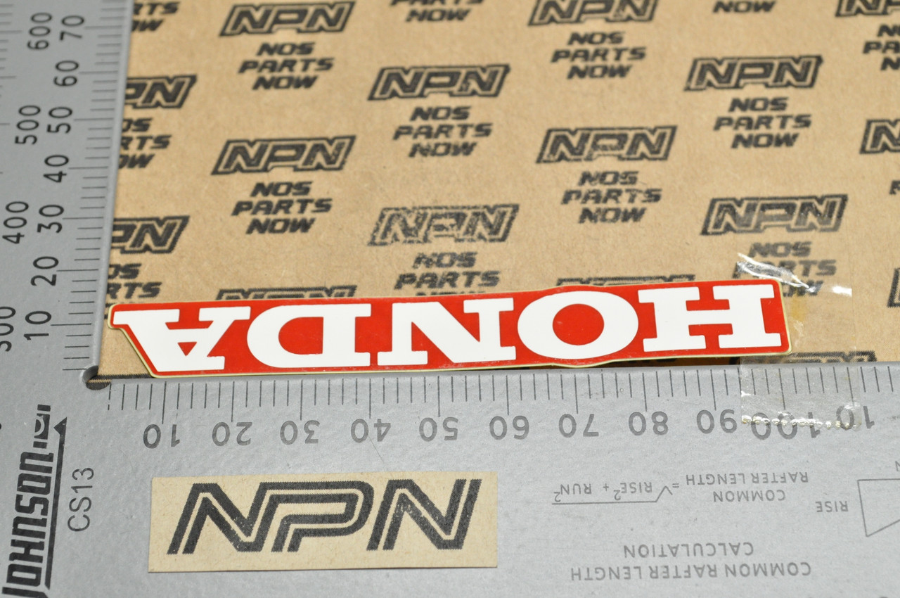 NEW OEM Honda TRX300 EX TRX400 EX TRX90 Red Logo Emblem Decal 87127-HM3-A10 ZC