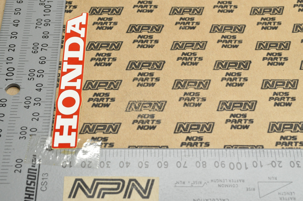 NEW OEM Honda TRX300 EX TRX400 EX TRX90 Red Logo Emblem Decal 87127-HM3-A10 ZC