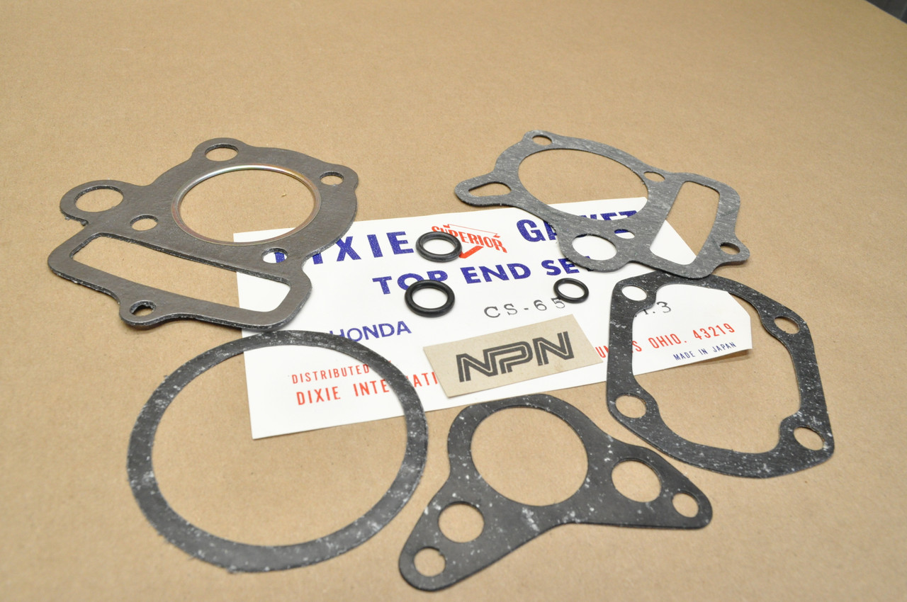 NOS Honda Dixie S65 CS65 Top End Gasket Seal Kit 06110-035-000