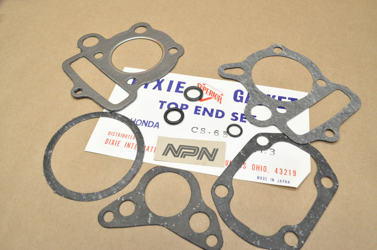 NOS Honda Dixie S65 CS65 Top End Gasket Seal Kit 06110-035-000