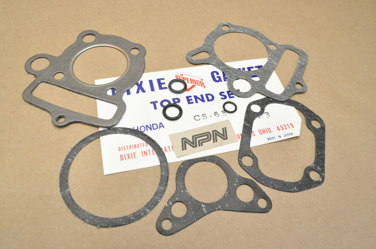 NOS Honda Dixie S65 CS65 Top End Gasket Seal Kit 06110-035-000