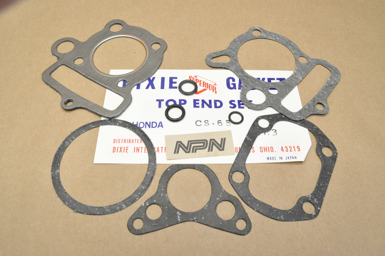 NOS Honda Dixie S65 CS65 Top End Gasket Seal Kit 06110-035-000