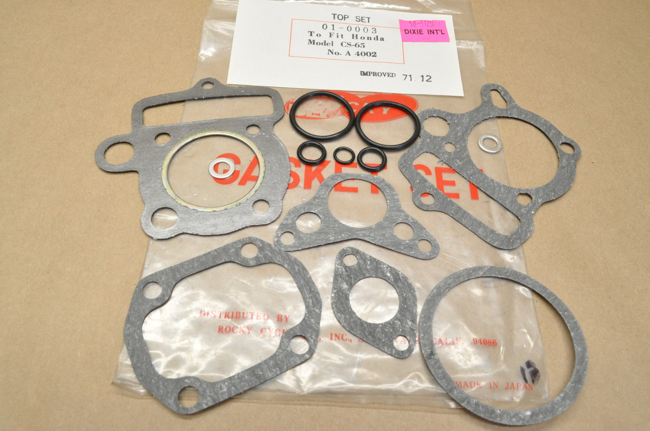 NOS Honda Rocky S65 CS65 Top End Gasket Seal Kit 06110-035-000
