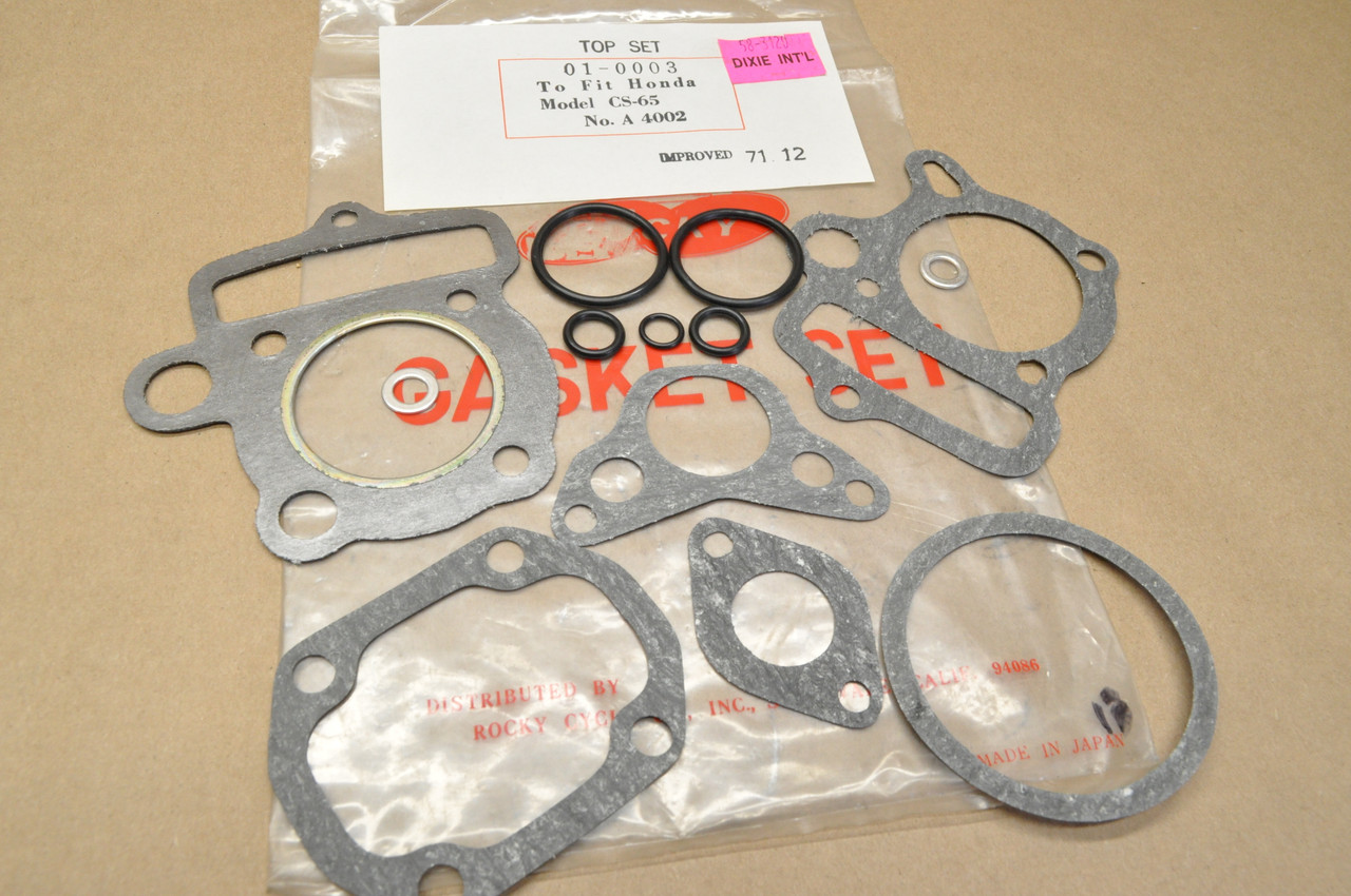 NOS Honda Rocky S65 CS65 Top End Gasket Seal Kit 06110-035-000