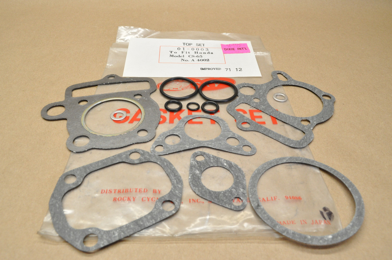NOS Honda Rocky S65 CS65 Top End Gasket Seal Kit 06110-035-000