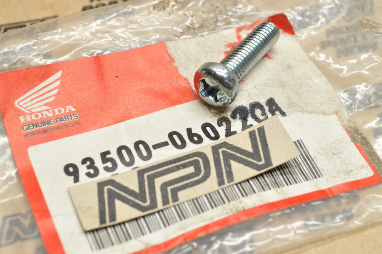 NOS Honda CA95 CB450 CL450 CT70 GL1200 XL100 XR70 Z50 Screw 93500-06022-0A