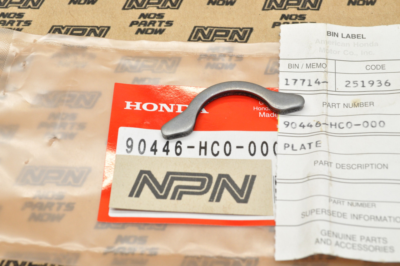 NOS Honda TRX250 X TRX300 EX TRX300X Cam Shaft Setting Plate 90446-HC0-000