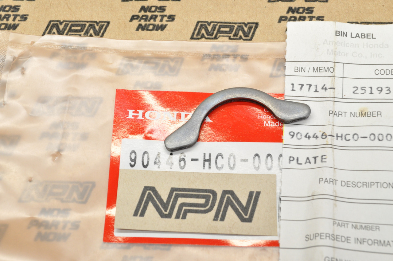 NOS Honda TRX250 X TRX300 EX TRX300X Cam Shaft Setting Plate 90446-HC0-000