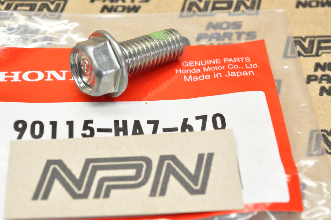 NOS Honda FL400 R NT650 TRX250 TRX300 TRX350 TRX400 Flange Bolt 90115-HA7-670