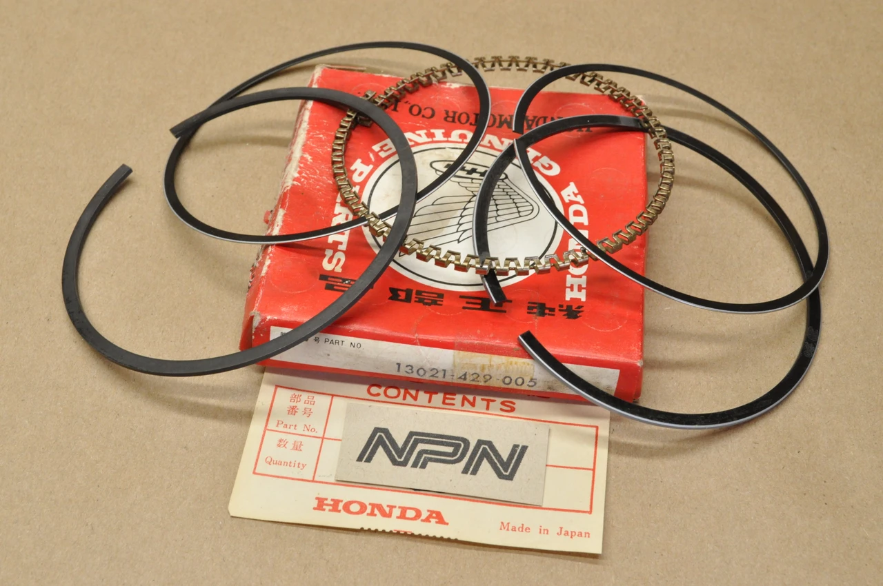NOS Honda FT500 XL500 XR500R XR500 .25 Oversize Piston Ring Set 13021-429-005