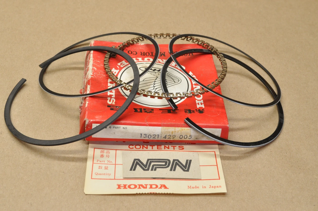 NOS Honda FT500 XL500 XR500R XR500 .25 Oversize Piston Ring Set 13021-429-005