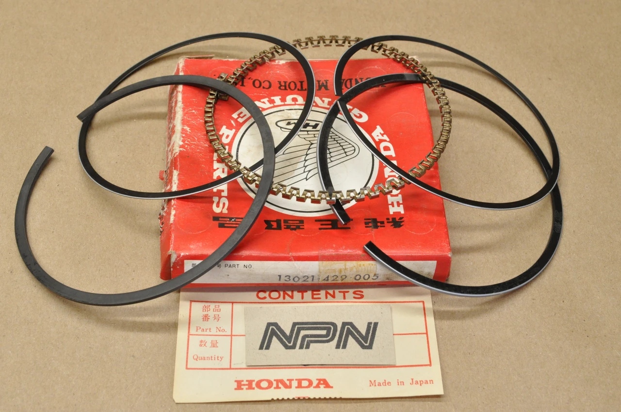 NOS Honda FT500 XL500 XR500R XR500 .25 Oversize Piston Ring Set 13021-429-005
