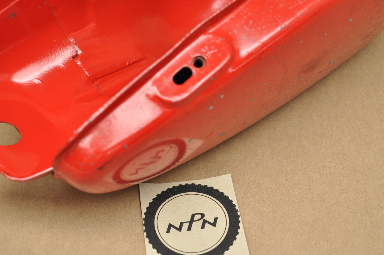 Vintage Used OEM Honda 1976 XR75 Tahitian Red Fuel Gas Tank 17500-116-710 EC