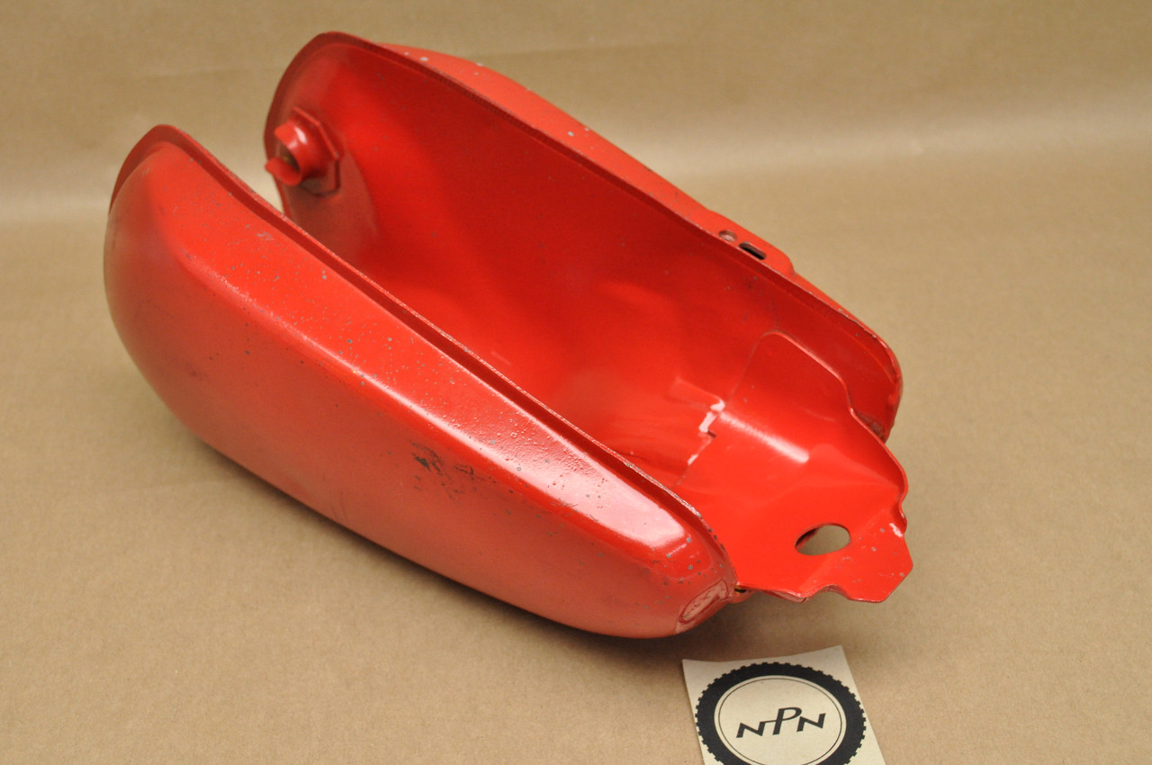 Vintage Used OEM Honda 1976 XR75 Tahitian Red Fuel Gas Tank 17500-116-710 EC