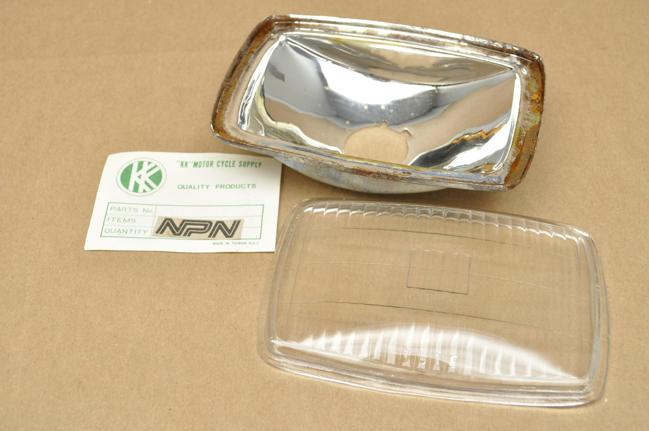 NOS Honda Motorcycle ATV 6" Head Light Lamp Lens & Housing 6000-807