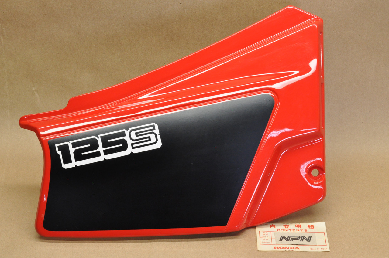 NOS Honda 1984 XL125 S Monza Red Right Side Cover Panel 836A1-KB1-870 ZA