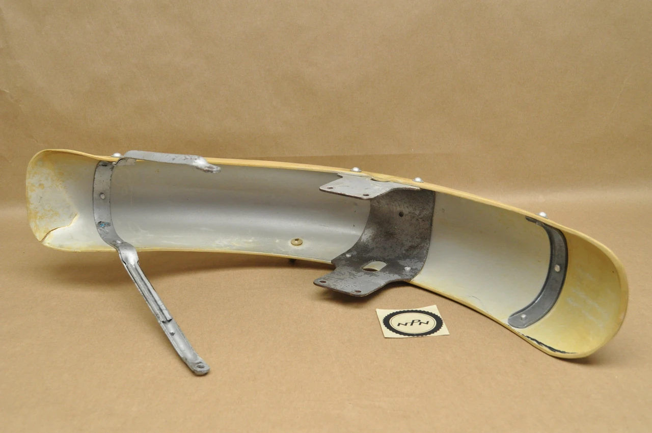 Vintage OEM Honda CA175 Silver Front Fender Splash Mud Guard 61100-237-680 S