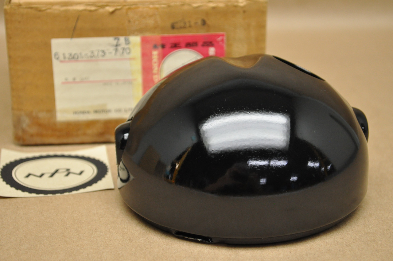 NOS Honda 1977 MR175 Elsinore Black Head Light Lamp Bucket Case 61301-373-770 ZB
