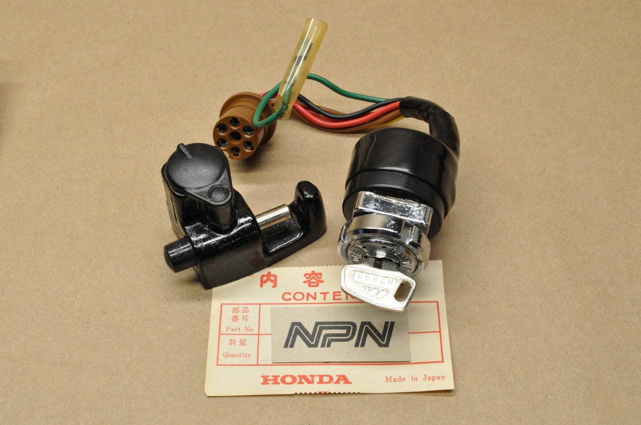 NOS Honda SL70 K1 XL70 K0-1976 Ignition Switch w/ Key & Lock Set 35010-137-670